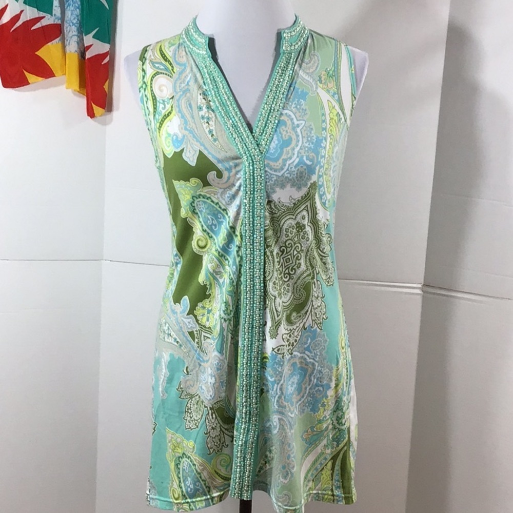 Joyous &Free beaded sheath dress